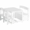 Hoppekids Set Tavolino E Sedie Mathilde 4 Pezzi Bianco