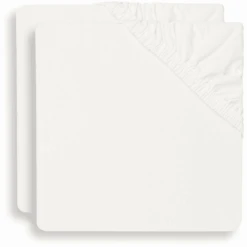 Jollein Lenzuolo Con Angoli In Jersey 2 Pezzi Avorio 60x120 Cm