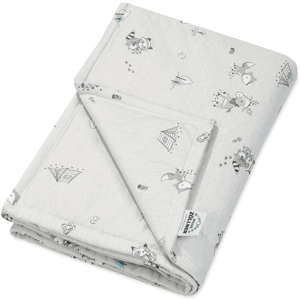 JULIUS ZÖLLNER Coperta In Jersey Con Volpe E Alce 70 X 100 Cm 3 JULIUS ZÖLLNER Coperta In Jersey Con Volpe E Alce 70 X 100 Cm