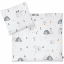 JULIUS ZÖLLNER Lenzuola In Jersey Mountain Bear 80 X 80 Cm