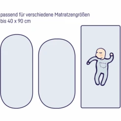 JULIUS ZÖLLNER Lenzuola In Jersey Per Culla, Vaniglia -Negozio Di Mobili Per Camerette julius zoellner lenzuola in jersey per culla vaniglia a232005 2