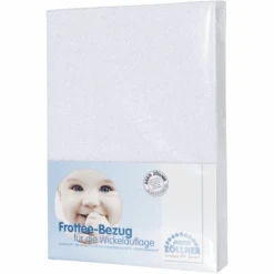 JULIUS ZÖLLNER Lenzuolo Ad Angoli Per Fasciatoio Frottee Uni Bianco