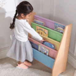 KidKraft® Libreria In Legno E Tessuto - Pastello -Negozio Di Mobili Per Camerette kidkraft libreria in legno e tessuto pastello a220483 4