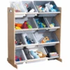 KidKraft® Mensola Porta Giocattoli, 12 Scatole Grigio 1 KidKraft® Mensola Porta Giocattoli, 12 Scatole Grigio -Negozio Di Mobili Per Camerette kidkraft mensola porta giocattoli 12 scatole grigio a273330