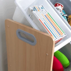 KidKraft® Mensola Porta Giocattoli, 12 Scatole Grigio -Negozio Di Mobili Per Camerette kidkraft mensola porta giocattoli 12 scatole grigio a273330 3