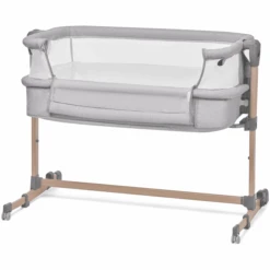 Kinderkraft Lettino Co-sleeping NESTE AIR, Grigio/color Legno -Negozio Di Mobili Per Camerette kinderkraft lettino co sleeping neste air grigio color legno a384836 4