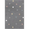 LIVONE Happy Rugs Tappeto Per Bambini Wheel Grigio Argento/multi