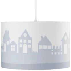LIVONE Lampada A Sospensione Happy Style Per La Casa Dei Bambini Grigio Argento/bianco