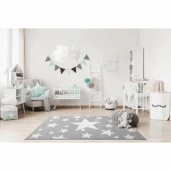 LIVONE Tappeto Da Gioco Per Bambini Happy Rugs Estrella Argento/bianco 100 X 160 Cm -Negozio Di Mobili Per Camerette livone tappeto da gioco per bambini happy rugs estrella argento bianco 100 x 160 cm a277937 4