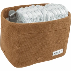 MEYCO Cestino Fasciatoio Medium Nodi Toffee -Negozio Di Mobili Per Camerette meyco cestino fasciatoio medium nodi toffee a388967 4