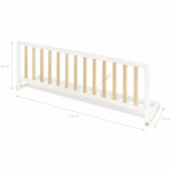 Pinolino Barriera Per Lettino Comfort Bianco/legno 115 Cm -Negozio Di Mobili Per Camerette pinolino barriera per lettino comfort bianco legno 115 cm a411700 2