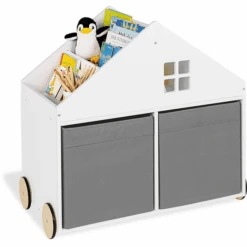 Pinolino Libreria Per Bambini "Hus" Con Rotelle, Bianco -Negozio Di Mobili Per Camerette pinolino libreria per bambini hus con rotelle bianco a347355 3