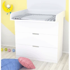 Polini Fasciatoio Per Cassettiera IKEA Malm, Hemnes E Nordli - Bianco -Negozio Di Mobili Per Camerette polini fasciatoio per cassettiera ikea malm hemnes e nordli bianco a375762 3