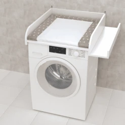 Polini Fasciatoio Per Lavatrice Con Vano Portaoggetti, Bianco -Negozio Di Mobili Per Camerette polini fasciatoio per lavatrice con vano portaoggetti bianco a409176 3