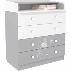 Polini Kids Fasciatoio French Amis 1580 Bianco/grigio -Negozio Di Mobili Per Camerette polini kids fasciatoio french amis 1580 bianco grigio a272382 4