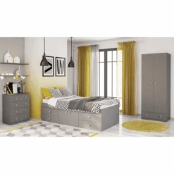 Polini Kids Lettino Singolo Simple 3100 Grigio -Negozio Di Mobili Per Camerette polini kids lettino singolo simple 3100 grigio a261484 4