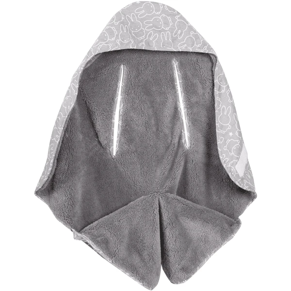 Roba Coperta Avvolgente Miffy Bianco/grigio 4 Roba Coperta Avvolgente Miffy Bianco/grigio - immagine 2