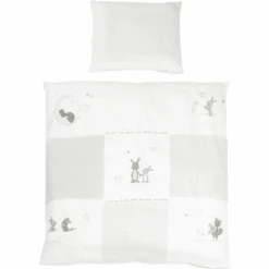 Roba Culla Con Set Biancheria Fox & Bunny, Bianco 9 Roba Culla Con Set Biancheria Fox & Bunny, Bianco -Negozio Di Mobili Per Camerette roba culla con set biancheria fox bunny bianco a173110 3