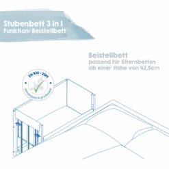 Roba Culla Little Stars 3 In 1, Bianco 9 Roba Culla Little Stars 3 In 1, Bianco -Negozio Di Mobili Per Camerette roba culla little stars 3 in 1 bianco a303907 2
