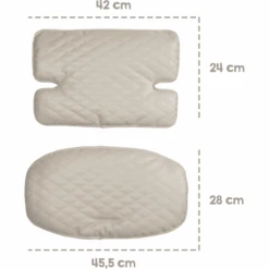 Roba Riduttore Di Seduta 2 Pezzi Sit Up Luxe Grigio Trapuntato -Negozio Di Mobili Per Camerette roba riduttore di seduta 2 pezzi sit up luxe grigio trapuntato a411693 4