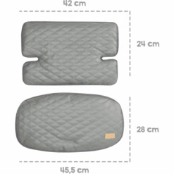 Roba Riduttore Di Seduta 2 Pezzi Sit Up Luxe Stone Trapuntato -Negozio Di Mobili Per Camerette roba riduttore di seduta 2 pezzi sit up luxe stone trapuntato a411694 4