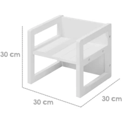 Roba Set 3in1 Tavolo E Sedia - Bianco -Negozio Di Mobili Per Camerette roba set 3in1 tavolo e sedia bianco a382316 4