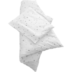 Roba Set Biancheria Per Culla 2 Pezzi Grigio 80 X 80 Cm -Negozio Di Mobili Per Camerette roba set biancheria per culla 2 pezzi grigio 80 x 80 cm a308294 3