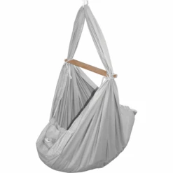SCHMUSEWOLKE Amaca Per Neonati Bio, Grigio Con Telaio Tipi Bianco -Negozio Di Mobili Per Camerette schmusewolke amaca per neonati bio grigio con telaio tipi bianco a394076 2