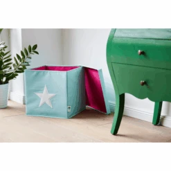 STORE !t Scatola Organizer Star, Menta Con Stella Bianca -Negozio Di Mobili Per Camerette store t scatola organizer star menta con stella bianca a368442 4