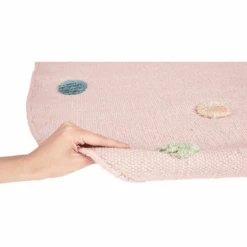 Tappeto Per Bambini LIVONE COLOR MOON Rosa/multi 130 Cm Rotondo -Negozio Di Mobili Per Camerette tappeto per bambini livone color moon rosa multi 130 cm rotondo a302382 3