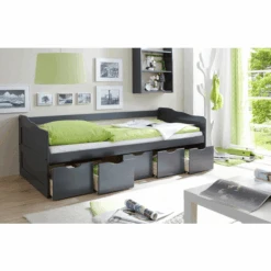 TICAA Divano Letto MARIA Con Cassetti, Grigio -Negozio Di Mobili Per Camerette ticaa divano letto maria con cassetti grigio a077442 2