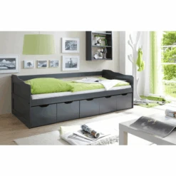 TICAA Divano Letto MARIA Con Cassetti, Grigio -Negozio Di Mobili Per Camerette ticaa divano letto maria con cassetti grigio a077442 4