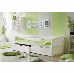 TiCAA Divano Letto Melanie Con Cassetto 90 X 200 Cm, Pino Bianco 9 TiCAA Divano Letto Melanie Con Cassetto 90 X 200 Cm, Pino Bianco -Negozio Di Mobili Per Camerette ticaa divano letto melanie con cassetto 90 x 200 cm pino bianco a327446 2