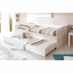 TICAA Divano Letto MELINDA Con Letto Estraibile Bianco -Negozio Di Mobili Per Camerette ticaa divano letto melinda con letto estraibile bianco a060597 2