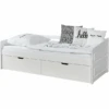 TiCAA Divano Letto Micki Beech Bianco Con 2 Cassetti Aden -Negozio Di Mobili Per Camerette ticaa divano letto micki beech bianco con 2 cassetti aden a303167