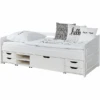 TiCAA Divano Letto Micki Beech Bianco Con 4 Cassetti Funzionali Aden -Negozio Di Mobili Per Camerette ticaa divano letto micki beech bianco con 4 cassetti funzionali aden a303165