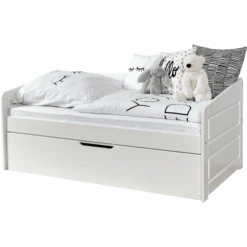 TiCAA Divano Letto Mini Micki Faggio Bianco Con Letto Supplementare Incl. 2 Materassi -Negozio Di Mobili Per Camerette ticaa divano letto mini micki faggio bianco con letto supplementare incl 2 materassi a303074 3