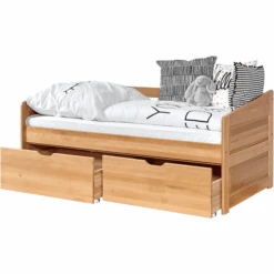 TiCAA Divano Letto Mini Micki In Faggio Naturale Con 2 Cassetti Aden Compreso Materasso -Negozio Di Mobili Per Camerette ticaa divano letto mini micki in faggio naturale con 2 cassetti aden compreso materasso a303099 4