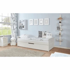 TiCAA Divano Letto Theodor 90 X 200 Cm Bianco Pino Con Letto Aggiuntivo -Negozio Di Mobili Per Camerette ticaa divano letto theodor 90 x 200 cm bianco pino con letto aggiuntivo a303174 2