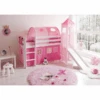 TICAA Lettino Con Scivolo KASPER Pino Bianco - Rosa Pink - Senza Tunnel -Negozio Di Mobili Per Camerette ticaa lettino con scivolo kasper pino bianco rosa pink senza tunnel a042217