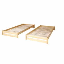 TiCAA Lettino Impilabile Nadine 90 X 200 Cm Pino, Nature -Negozio Di Mobili Per Camerette ticaa lettino impilabile nadine 90 x 200 cm pino nature a327480 2