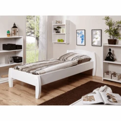 TiCAA Letto Singolo Jasmin 100 X 200 Cm Pino Bianco -Negozio Di Mobili Per Camerette ticaa letto singolo jasmin 100 x 200 cm pino bianco a327434 4