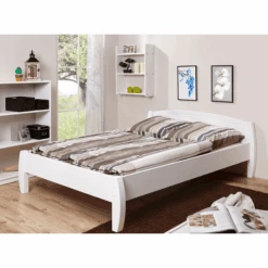 TiCAA Letto Singolo Jasmin 140 X 200 Cm Pino Bianco -Negozio Di Mobili Per Camerette ticaa letto singolo jasmin 140 x 200 cm pino bianco a327438 4