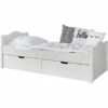 TiCAA Letto Singolo Leni 100 X 200 Cm In Pino Bianco Con 2 Cassetti Aden -Negozio Di Mobili Per Camerette ticaa letto singolo leni 100 x 200 cm in pino bianco con 2 cassetti aden a303526