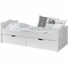 TiCAA Letto Singolo Leni 90 X 200 Cm In Pino Bianco Con 2 Cassetti Aden -Negozio Di Mobili Per Camerette ticaa letto singolo leni 90 x 200 cm in pino bianco con 2 cassetti aden a303512