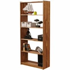 TiCAA Scaffale In Rovere Massiccio Naturale 179 Cm