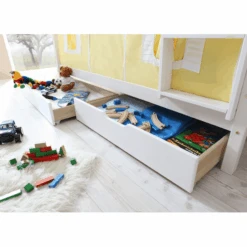 TICAA Set Cassetti Per Letto A Castello Bianco