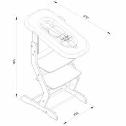 TiSsi® Sdraietta Per Seggiolone TiSsi Natur - Antracite 10 TiSsi® Sdraietta Per Seggiolone TiSsi Natur - Antracite -Negozio Di Mobili Per Camerette tissi sdraietta per seggiolone tissi natur antracite a281818 3