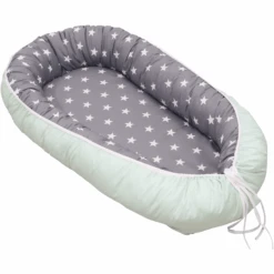 Ullenboom Babynest; Cocoon Mint Grey 55 X 95 Cm