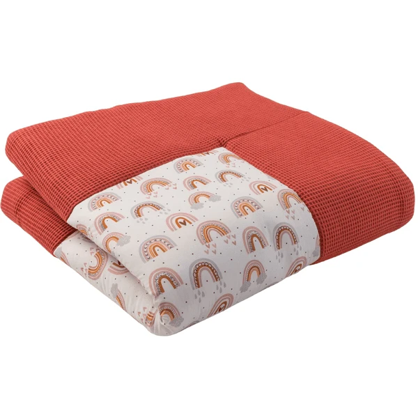 Ullenboom Coperta A Gattoni Waffle Pique Motif Rust Rainbow140x140 Cm 4 Ullenboom Coperta A Gattoni Waffle Pique Motif Rust Rainbow140x140 Cm - immagine 2